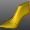 Posicionamiento de las incisiones y reglas para el enslamblaje del zapato