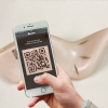 Scansione del QRcode marcato sulla forma per calzature